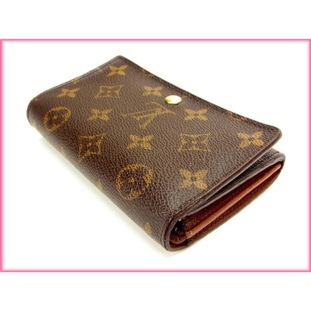 Louis Vuitton Brown Monnaie Tresor Wallet Vieux Porte zipper bifold - Picture 4 of 6